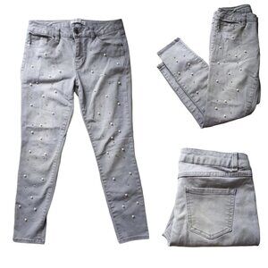 Pearl & Studs Embellished denim jeans